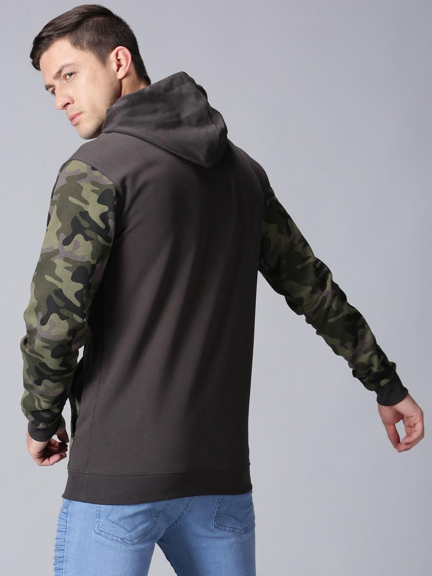Urgear Fleece Printed Full Sleeves Regular Fit Mens Hoodie