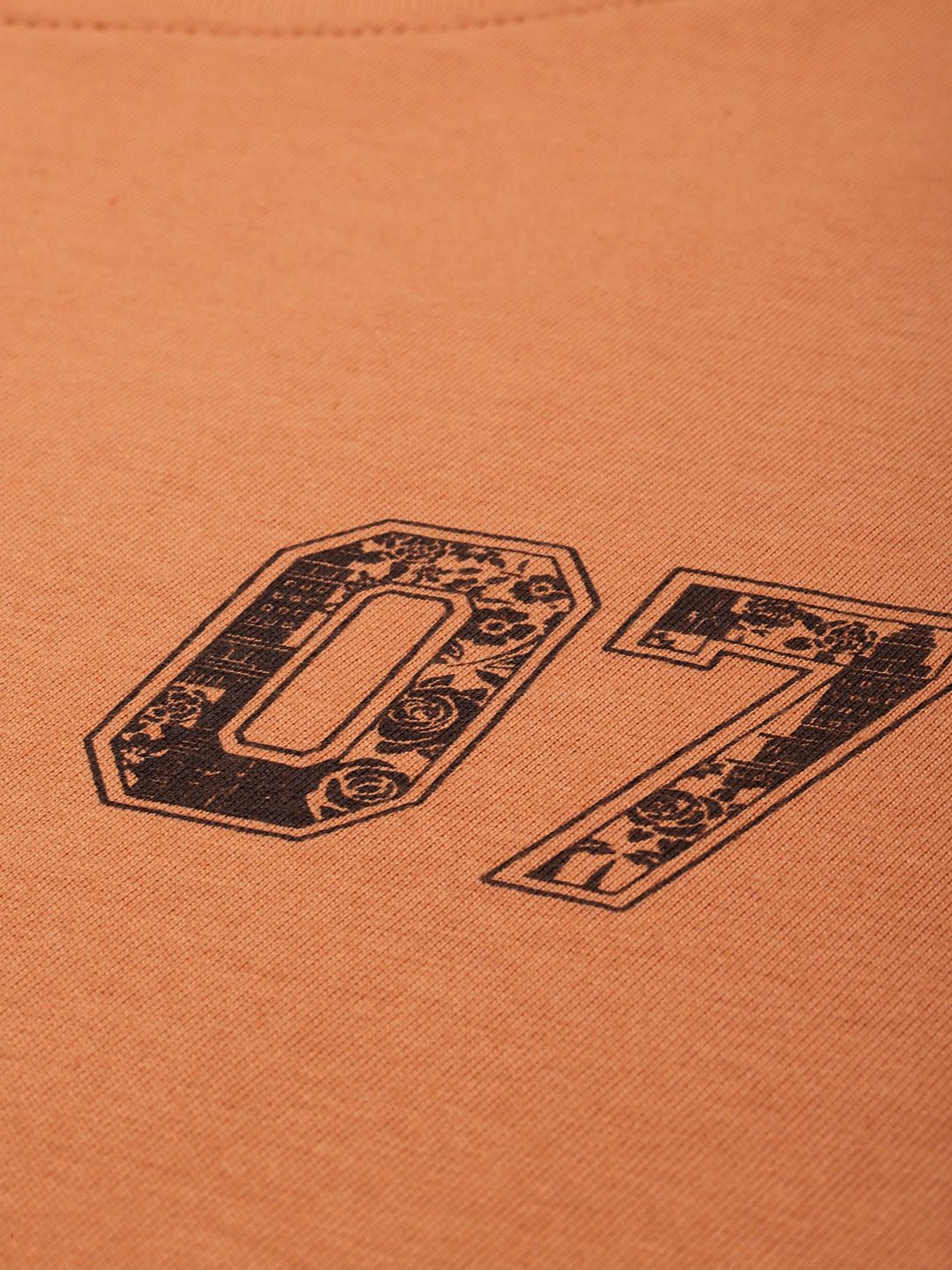 Difference of Opinion Brown Typographic Oversized T-Shirt