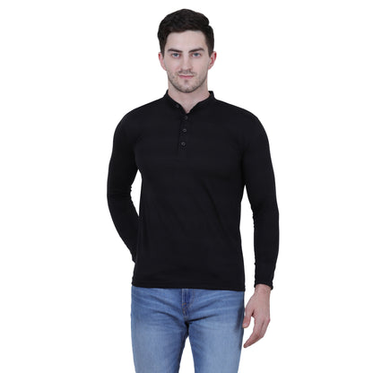 Mens Cotton Solid Full Sleeve T-Shirt