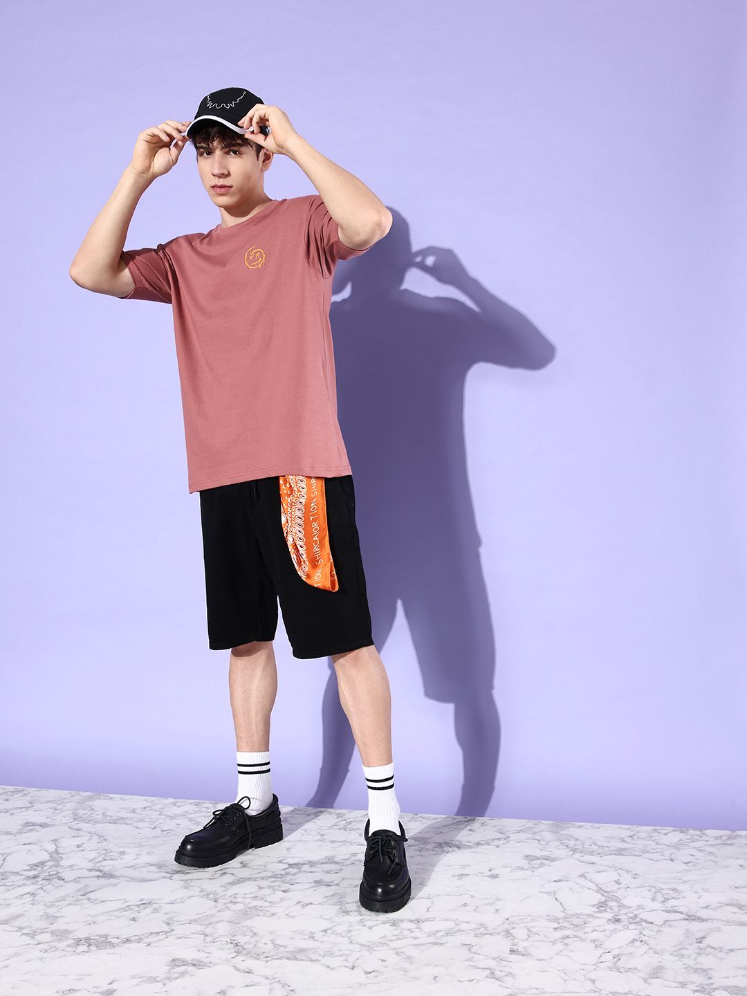 Difference of Opinion Pink Graphic Oversized T-Shirt