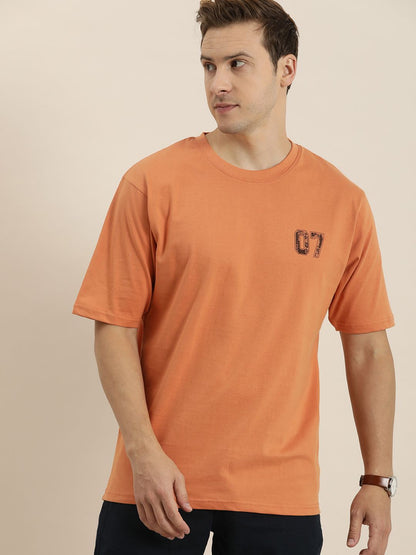 Difference of Opinion Brown Typographic Oversized T-Shirt